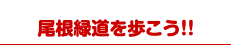 尾根緑道を歩こう!!